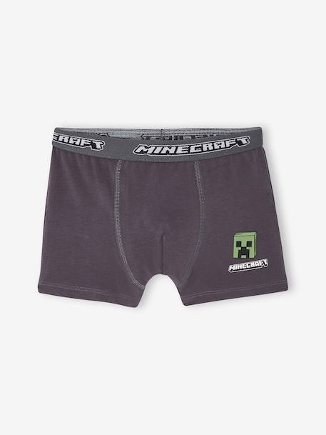 Pack of 5 Minecraft boxer shorts for boys anthracite - vertbaudet enfant 