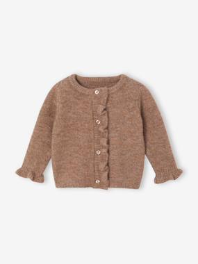 Long-sleeved cardigan for baby girls - vertbaudet enfant