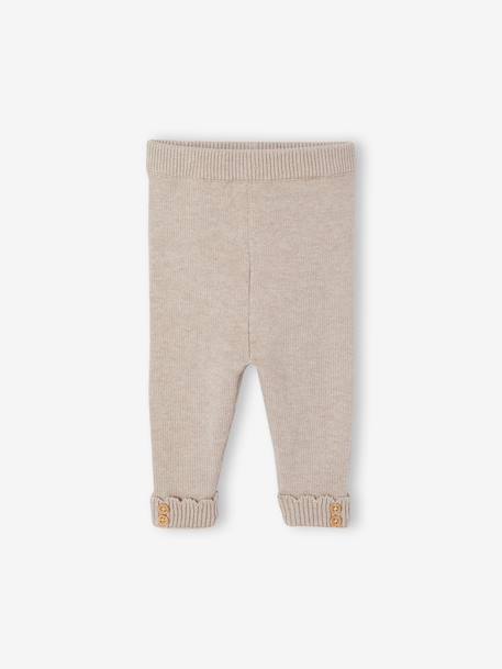 3-piece newborn knitwear set marl beige - vertbaudet enfant 
