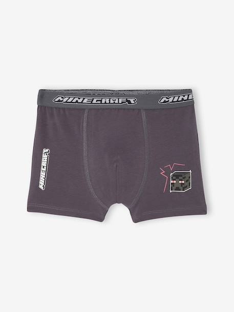 Lot de 5 boxers Minecraft garçon anthracite - vertbaudet enfant 