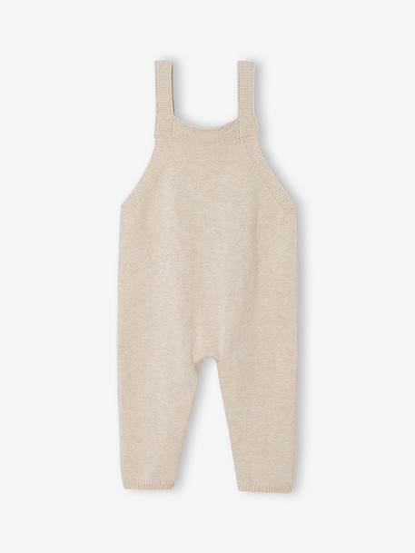 Knitted jumpsuit for newborn marl beige - vertbaudet enfant 