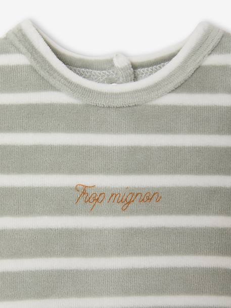 Lot de 2 pyjamas naissance manches longues vert sauge - vertbaudet enfant 