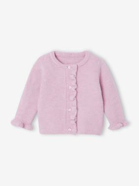 Long-sleeved cardigan for baby girls - vertbaudet enfant