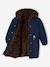 Reversible parka for girls khaki+navy blue - vertbaudet enfant 