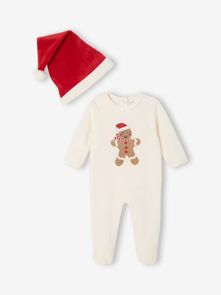 Newborn sleepsuit with hat ecru - vertbaudet enfant 
