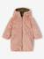 Reversible parka for girls khaki+navy blue - vertbaudet enfant 