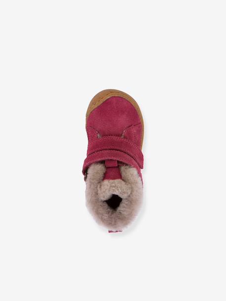 Boots fille MINNI SUEDE Froddo bleu pétrole+fuchsia+vieux rose - vertbaudet enfant 