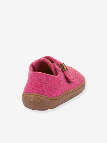 Chaussons barefoot enfants BAREFOOT WOOLY Froddo beige+bleu jean+bleu nuit+fuchsia+gris chiné - vertbaudet enfant 