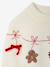 Christmas knitwear with long sleeves for girls ecru - vertbaudet enfant 