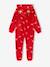 Hooded sleepsuit for girls red - vertbaudet enfant 