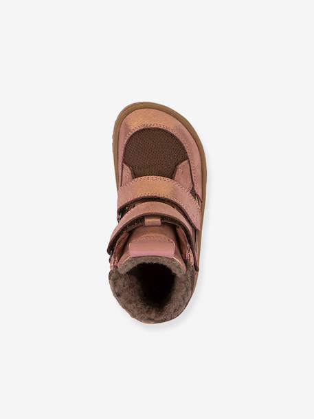 Girls' BAREFOOT TEX WINTER FRODDO winter boots blush - vertbaudet enfant 