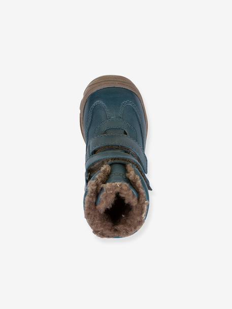 Boots garçon LINZ WOOL TEX HIGH Froddo bleu+bleu nuit+blush - vertbaudet enfant 