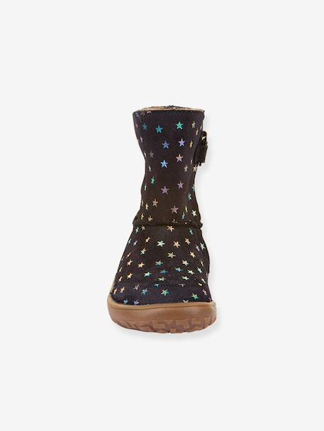 Bottes pieds nus pour filles BAREFOOT TEX SUEDE Froddo bleu nuit - vertbaudet enfant 
