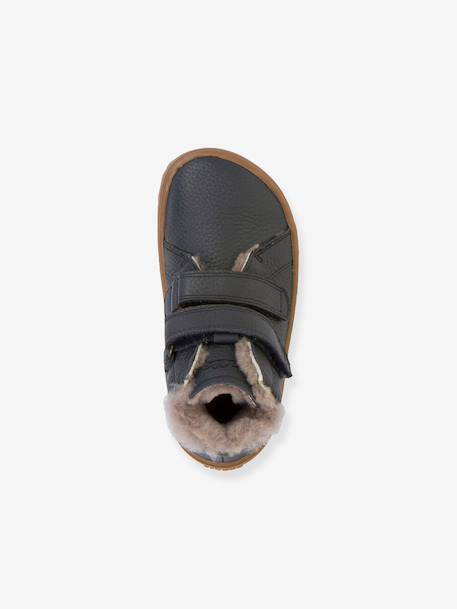 Barefoot boots for children BAREFOOT WINTER FURRY FRODDO bordeaux red+night blue - vertbaudet enfant 