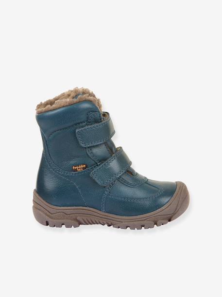 Boys' LINZ WOOL TEX HIGH FRODDO boots blue+blush+night blue - vertbaudet enfant 