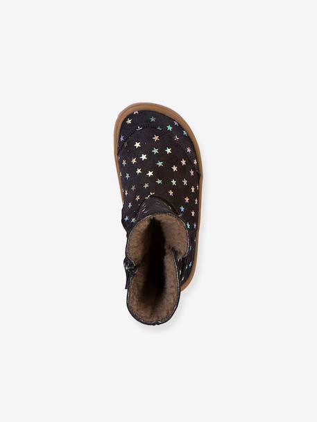 Barefoot boots for girls BAREFOOT TEX SUEDE Froddo night blue - vertbaudet enfant 