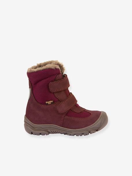 Boots enfants LINZ WOOL TEX HIGH Froddo bleu nuit+bordeaux+noir+olive - vertbaudet enfant 