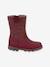 Girls' MAXINE TEX FRODDO boots blush+bordeaux red - vertbaudet enfant 