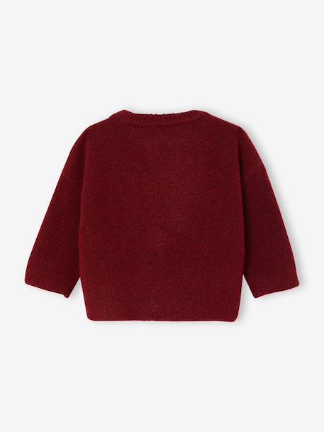 Knitted jumper for baby boys red - vertbaudet enfant 
