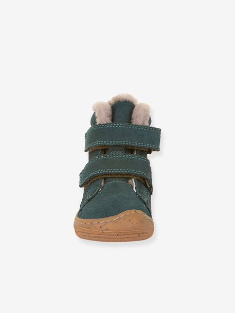 Girls' MINNI SUEDE FRODDO boots fuchsia+old rose+petrol blue - vertbaudet enfant 