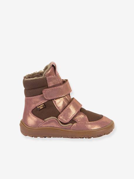 Girls' BAREFOOT TEX WINTER FRODDO winter boots blush - vertbaudet enfant 