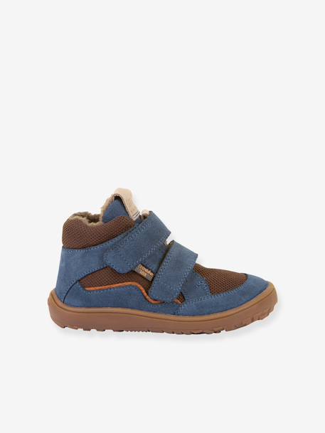 Bottes pieds nus enfants BAREFOOT TEX WOOL Froddo bleu+gris ardoise - vertbaudet enfant 