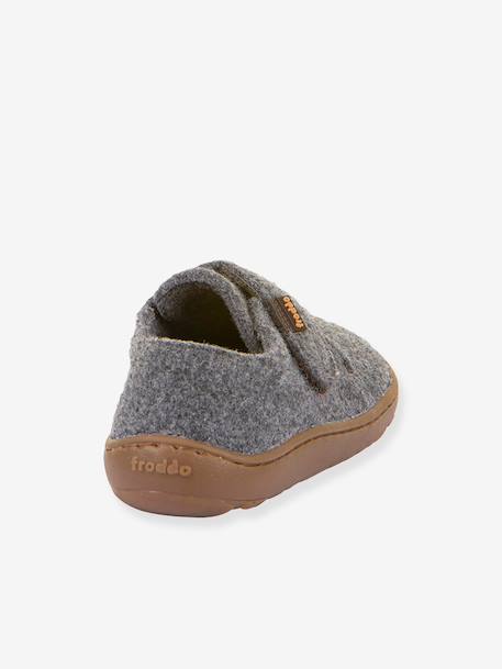 Chaussons barefoot enfants BAREFOOT WOOLY Froddo beige+bleu jean+bleu nuit+fuchsia+gris chiné - vertbaudet enfant 