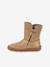 Barefoot TEX SUEDE FRODDO children's boots black+bordeaux red+gold+grey - vertbaudet enfant 