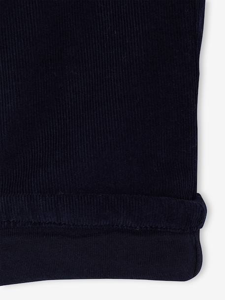 Pantalon velours bébé garçon kaki+marine - vertbaudet enfant 