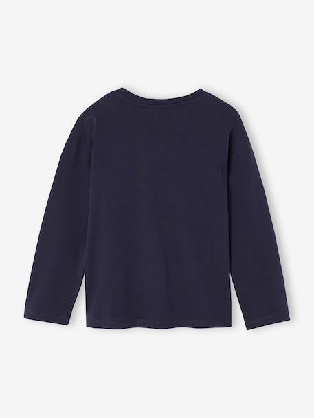 T-shirt manches longues garçon marine - vertbaudet enfant 