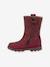 Girls' MAXINE TEX FRODDO boots blush+bordeaux red - vertbaudet enfant 