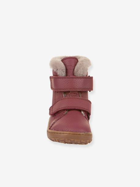 BAREFOOT FURRY FRODDO children's barefoot boots bordeaux red+night blue - vertbaudet enfant 