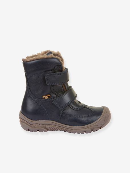 Boys' LINZ WOOL TEX HIGH FRODDO boots blue+blush+night blue - vertbaudet enfant 