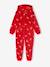 Hooded sleepsuit for girls red - vertbaudet enfant 