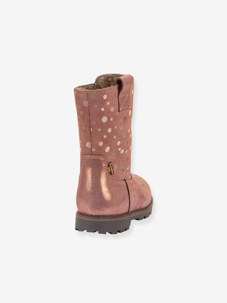 Girls' MAXINE TEX FRODDO boots blush+bordeaux red - vertbaudet enfant 