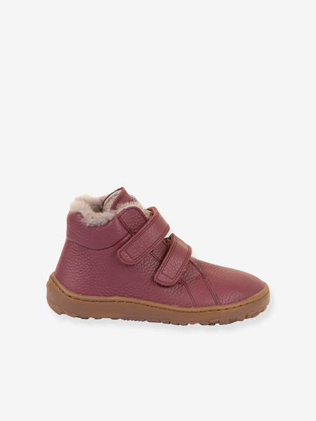 Barefoot boots for children BAREFOOT WINTER FURRY FRODDO bordeaux red+night blue - vertbaudet enfant 