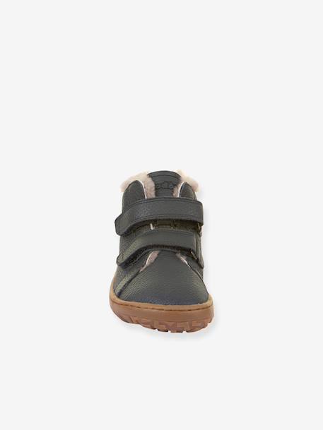 Barefoot boots for children BAREFOOT WINTER FURRY FRODDO bordeaux red+night blue - vertbaudet enfant 
