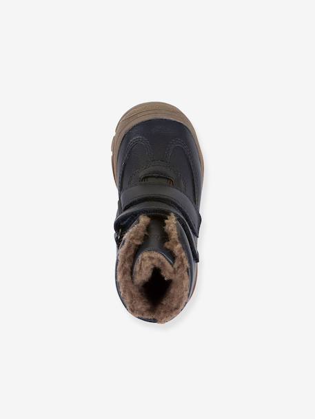 Boys' LINZ WOOL TEX HIGH FRODDO boots blue+blush+night blue - vertbaudet enfant 