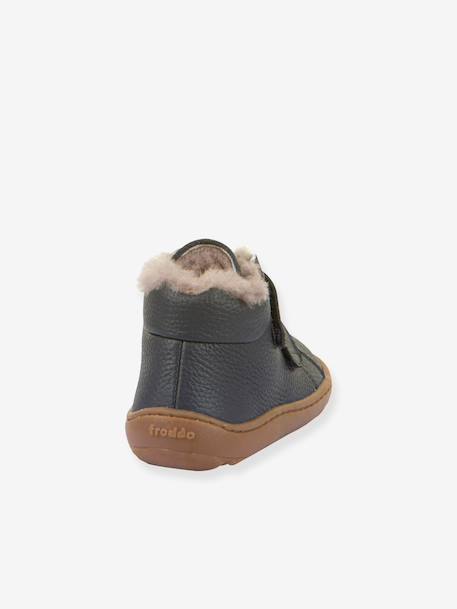 Barefoot boots for children BAREFOOT WINTER FURRY FRODDO bordeaux red+night blue - vertbaudet enfant 