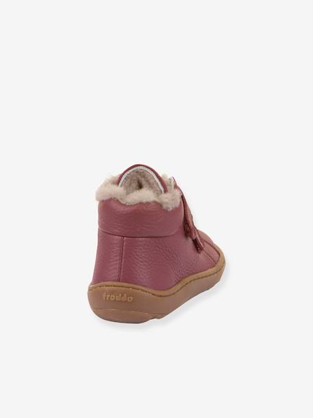 Barefoot boots for children BAREFOOT WINTER FURRY FRODDO bordeaux red+night blue - vertbaudet enfant 
