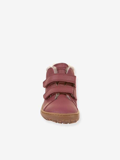 Barefoot boots for children BAREFOOT WINTER FURRY FRODDO bordeaux red+night blue - vertbaudet enfant 