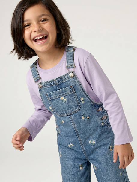 Dungarees for girls denim blue - vertbaudet enfant 