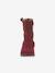 Girls' MAXINE TEX FRODDO boots blush+bordeaux red - vertbaudet enfant 