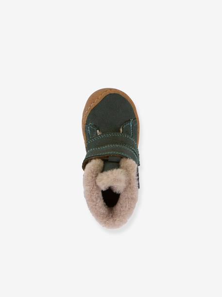 Boots fille MINNI SUEDE Froddo bleu pétrole+fuchsia+vieux rose - vertbaudet enfant 