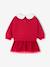 Two-fabric dress for baby girls red - vertbaudet enfant 