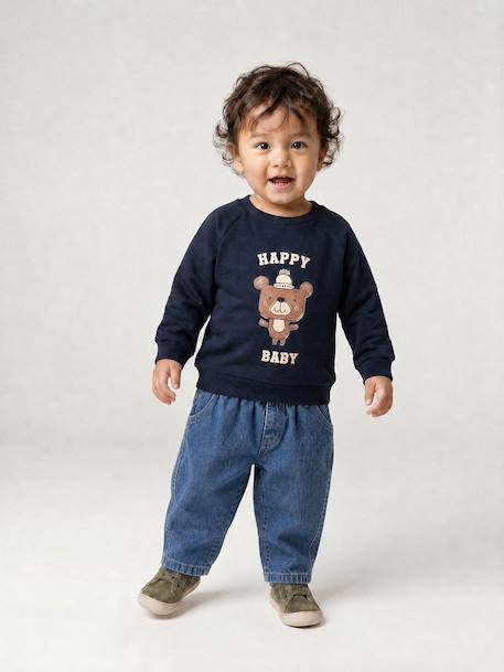 Balloon jeans for baby boys stone - vertbaudet enfant 