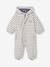 Water-Repellent Pramsuit with Hood, Lined in Polar Fleece, for Babies night blue+sage green+sandy beige - vertbaudet enfant 