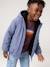 Reversible hooded jacket for boys fir green+grey blue - vertbaudet enfant 