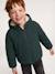 Reversible hooded jacket for boys fir green+grey blue - vertbaudet enfant 