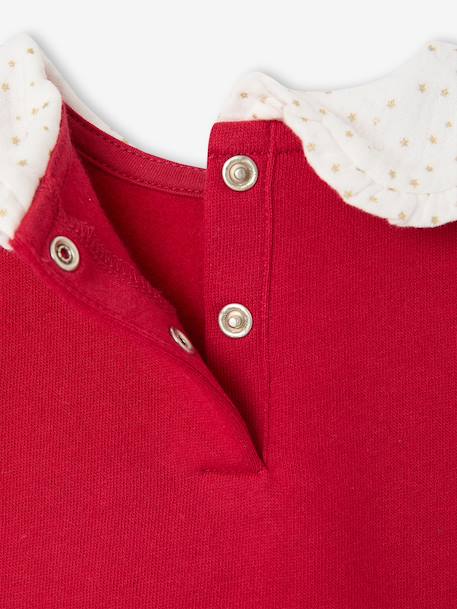 Robe Noël bébé fille bi matière rouge - vertbaudet enfant 